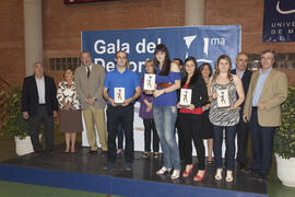 Gala del deporte de la Universidad de Málaga. Complejo Polideportivo Universitario. Mayo de 2010