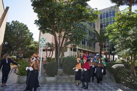 Comitiva académica previa a la toma de posesión del Rector de la Universidad de Málaga y su equipo de gobierno. Paraninfo. Marzo de 2024