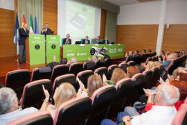 Presentación del coleccionable de Diario Sur "Estampas de Málaga 2". Edificio del Rectorado. Septiembre de 2016