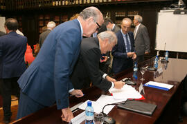 Firma de la Declaración de Granada. Facultad de Derecho de la Universidad de Granada. Mayo de 2018
