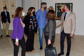 Inauguración de la exposición "Eugenio Chicano Siempre". Museo de Málaga. Mayo de 2021