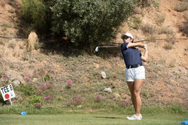 Jugadora de la Universidad de Málaga. Campeonato Europeo de Golf Universitario. Antequera. Junio de 2019