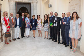 Recepción de autoridades. Olimpiada Española de Economía, Fase Nacional. Sala Unicaja de Conciertos María Cristina. Málaga. Junio de 2015