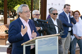 José Ángel Narváez. Inauguración de la primera "Isla y Senda Verde" de la Universidad de Málaga. Facultad de Ciencias de la Comunicación y Turismo. Octubre de 2019