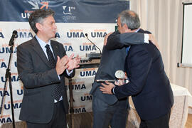 Nombramiento de D. Juan José Sánchez Luque como Alumno de Honor de la Universidad de Málaga. AC Málaga Palacio. Febrero de 2015