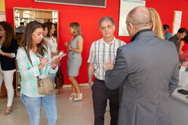 Inauguración de la exposición "Tecnologías Efímeras". Facultad de Ciencias Económicas y Empresariales. Octubre de 2014