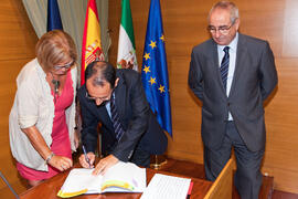 Toma de posesión del personal docente e investigador de la Universidad de Málaga. Rectorado. Octubre de 2011