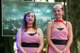 Representación de la obra "Superheroínas, S.L." de la compañía de teatro Caramala. Cursos de Verano de la Universidad de Málaga. Marbella. Julio de 2018