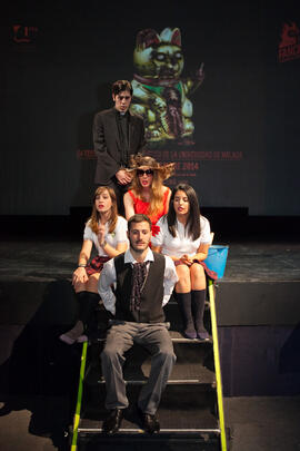 Ensayos para la Gala Inaugural de la XXIV edición de Fancine de la Universidad de Málaga. Teatro Cervantes. Noviembre de 2014