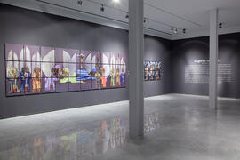 Exposición "Eugenio Chicano. Murales". Sala de exposiciones del Edificio del Rectorado. Octubre de 2011