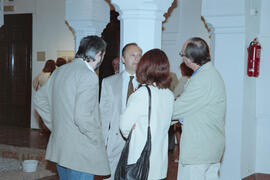 Inauguración de la exposición "Las Fuentes de la Memoria II". Palacio de Buenavista, Málaga. Mayo de 1994