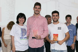 Entrega de títulos del Trofeo Rector. Gala del Deporte Universitario 2018. Escuela Técnica Superior de Ingeniería de Telecomunicaciones. Junio de 2018