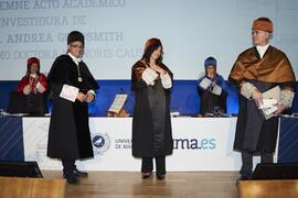 Investidura de Andrea Goldsmith como doctora "Honoris Causa" por la Escuela Técnica Superior de Ingeniería de Telecomunicación de la Universidad de Málaga. Paraninfo. Octubre de 2024