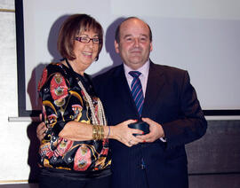Cena de gala con motivo al homenaje para los jubilados y personal que cumple 25 años de servicio en la Universidad de Málaga. Hotel Barceló. Febrero de 2009