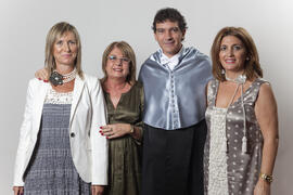 Retratos de D. José Antonio Domínguez Bandera como Doctor "Honoris Causa" por la Universidad de Málaga. Mayo de 2010