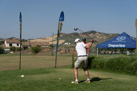 Jugada en el Campeonato Europeo de Golf Universitario. Antequera. Junio de 2019