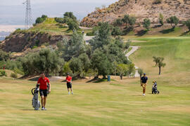 Jugadores en el Campeonato Europeo de Golf Universitario. Antequera. Junio de 2019