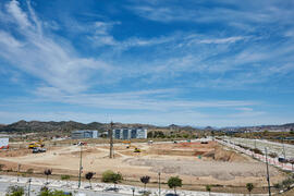 Inicio de las obras de la nueva Facultad de Turismo. Campus de Teatinos. Abril de 2021
