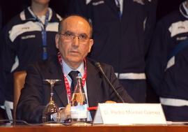 Pedro Montiel. Acto de Clausura del 3º Congreso Internacional de Actividad Físico-Deportiva para Mayores de la Universidad de Málaga. Palacio de Ferias y Congresos de Málaga. Marzo de 2009