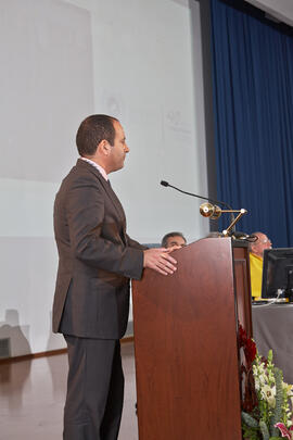 Manuel Castillo. Acto Conmemorativo de los 40 años de la Universidad de Málaga. Escuela Técnica Superior de Ingeniería Informática. Diciembre de 2012