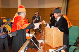 Investidura como Doctor "Honoris Causa" de D. Juan Ramón Cuadrado Roura por la Universidad de Málaga. Rectorado. Junio de 2009