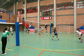 Partido femenino UCAM - Universidad Carlos III. Campeonato de España Universitario de Voleibol. Complejo Polideportivo Universitario. Abril de 2018