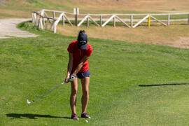 Jugada en el Campeonato Europeo de Golf Universitario. Antequera. Junio de 2019