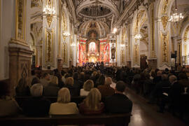Concierto de Navidad de la Coral Sancti Petri homenaje a la Facultad de Económicas. Iglesia de los Mártires. Diciembre de 2015