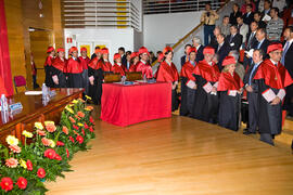 Investidura como Doctor "Honoris Causa" de D. Juan Antonio Carrillo Salcedo por la Universidad de Málaga. Salón de Actos de la Facultad de Derecho. Octubre de 2007