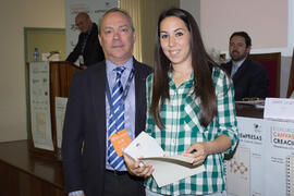 Entrega de premios. Jornada de clausura del I Concurso de Creación de Empresas. Facultad de Ciencias Económicas y Empresariales. Málaga. Mayo de 2015