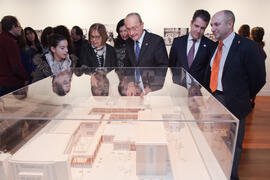 Inauguración de la exposición "50 Años de la Facultad de Ciencias Económicas y Empresariales". Rectorado. Enero de 2015