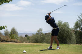 Jugador de la Universidad de Málaga. Campeonato Europeo de Golf Universitario. Antequera. Junio de 2019