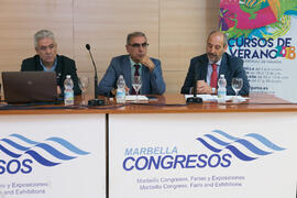 Conferencia "La visión y gestión política", del curso "Turismo sanitario: asignatura pendiente". Cursos de Verano de la Universidad de Málaga. Marbella. Julio de 2018