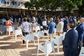 Discurso de Carlos Bautista. Homenaje a los sanitarios en la Facultad de Medicina de la Universidad de Málaga. Campus de Teatinos. Octubre de 2021