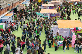 Jornadas de Puertas Abiertas de la Universidad de Málaga. Complejo Polideportivo Universitario. Abril de 2018