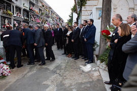 Entierro de Eugenio Chicano. Cementerio de Vélez-Málaga. Noviembre de 2019