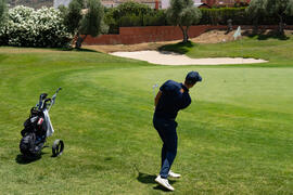Jugador de la Universidad de Málaga. Campeonato Europeo de Golf Universitario. Antequera. Junio de 2019