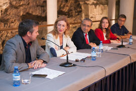 Intervención de Victor González. Presentación de la XXV edición del Fancine. Edificio del Rectorado. Octubre de 2015