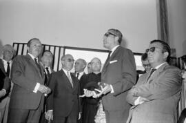 Francisco García Grana en la inauguración del mercado municipal de El Palo. Málaga. Agosto de 1963