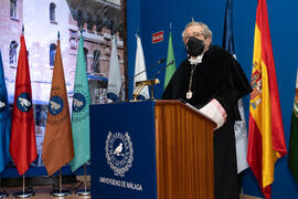 Intervención de José Ángel Narváez. Apertura del Curso Académico 2020/2021 de la Universidad de Málaga. Paraninfo. Septiembre de 2020