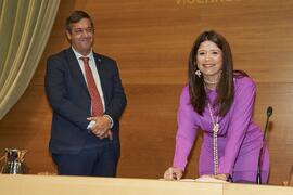 Toma de posesión de Inmaculada Azqueta Conde como nueva Directora del Gabinete del Rector de la Universidad de Málaga. Edificio del Rectorado. Abril de 2024