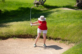 Jugadora de la Universidad Toulouse 1 Capitole. Campeonato Europeo de Golf Universitario. Antequera. Junio de 2019
