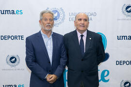 Retrato de autoridades previo a la Gala del Deporte Universitario 2018. Escuela Técnica Superior de Ingeniería de Telecomunicaciones. Junio de 2018