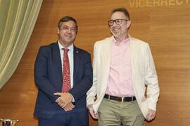 Toma de posesión de Santiago Palanco López como nuevo Vicerrector Adjunto de Sostenibilidad de la Universidad de Málaga. Edificio del Rectorado. Abril de 2024