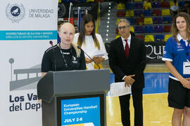 Ceremonia de inauguración. Campeonato Europeo Universitario de Balonmano. Antequera. Julio de 2017