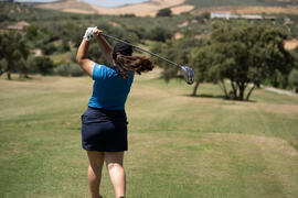 Jugadora de la Universidad de Algarve. Campeonato Europeo de Golf Universitario. Antequera. Junio de 2019