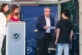 Entrega diplomas acreditativos del Centro Internacional de Español. Bienvenida a los alumnos de intercambio internacional de la Universidad de Málaga. Jardín botánico. Octubre de 2017
