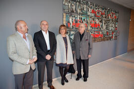 Presentación del mural de Eugenio Chicano para la Facultad de Económicas. Facultad de Ciencias Económicas y Empresariales. Diciembre de 2014