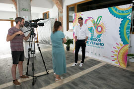 Fernando Hierro. Curso "Comunicación deportiva". Cursos de Verano de la Universidad de Málaga. Vélez-Málaga. Julio de 2019
