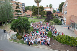 Foto de grupo. Facultad de Ciencias Económicas y Empresariales. Campus de El Ejido. Mayo de 2015